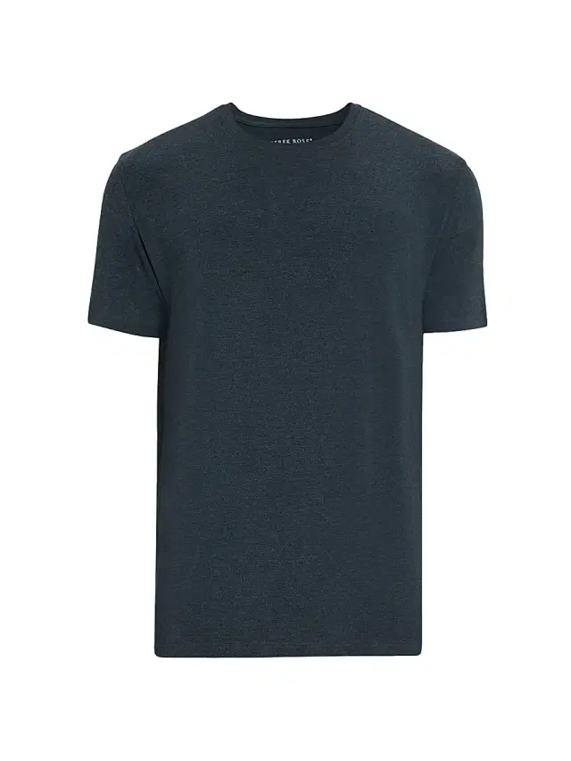 Derek Rose Men's Marl Jersey Crewneck T-Shirt - Charcoal