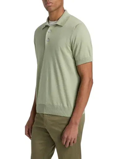 Sartorio Napoli Men's Cotton Polo Shirt | Thumbnail 4 Sartorio Napoli Men's Cotton Polo Shirt | Thumbnail 4