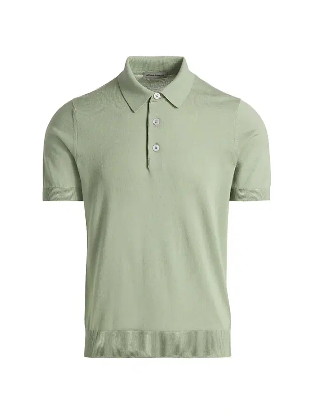 Sartorio Napoli Men's Cotton Polo Shirt - Green