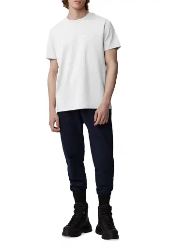 Canada Goose Men's Emersen Cotton Crewneck T-Shirt - White | Thumbnail 2 Canada Goose Men's Emersen Cotton Crewneck T-Shirt - White | Thumbnail 2