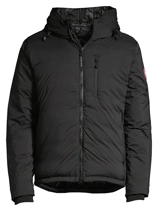 Canada Goose Men's Lodge Down Hooded Jacket - Black