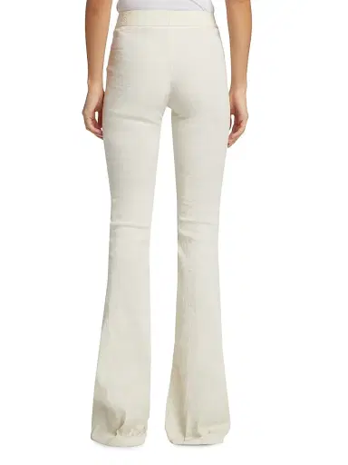 Brandon Maxwell Women's The Fae Mid-Rise Flared Pants - Grey - Size 2 | Thumbnail 5