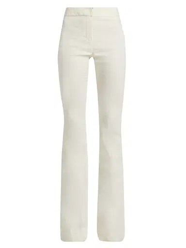 Brandon Maxwell Women's The Fae Mid-Rise Flared Pants - Grey - Size 2 | Thumbnail 1