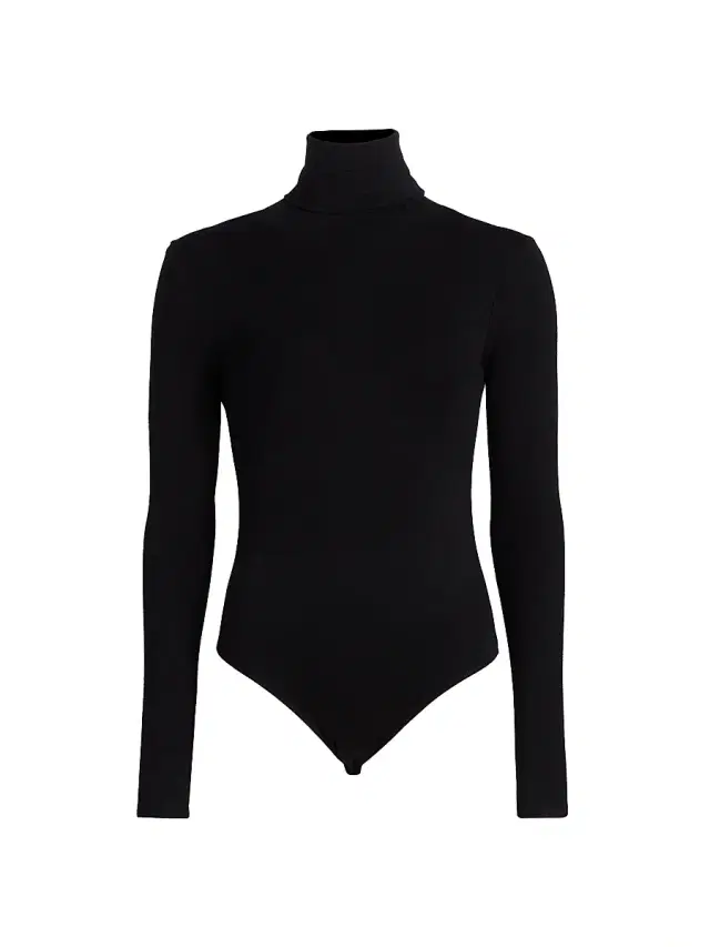 Sergio Hudson Women's Stretch Turtleneck Bodysuit - Black