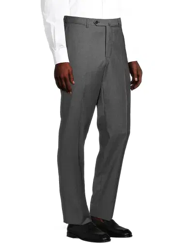 Isaia Men's Sanita Wool Dress Pants - Dark Grey - Size 34 | Thumbnail 4 Isaia Men's Sanita Wool Dress Pants - Dark Grey - Size 34 | Thumbnail 4