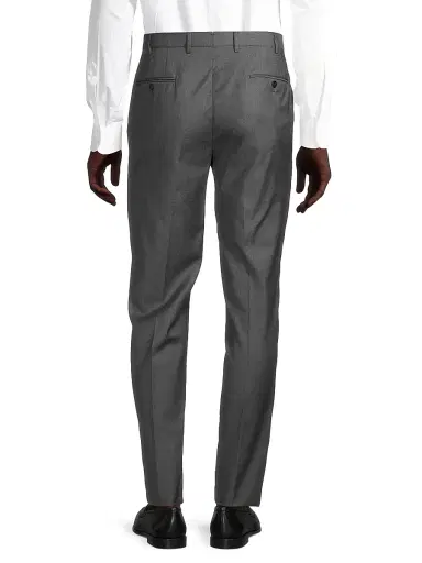 Isaia Men's Sanita Wool Dress Pants - Dark Grey - Size 34 | Thumbnail 5 Isaia Men's Sanita Wool Dress Pants - Dark Grey - Size 34 | Thumbnail 5