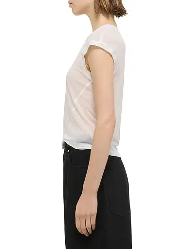 Helmut Lang Women's Twisted Crop Crewneck Top - White - Size Small | Thumbnail 3 Helmut Lang Women's Twisted Crop Crewneck Top - White - Size Small | Thumbnail 3