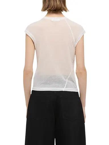 Helmut Lang Women's Twisted Crop Crewneck Top - White - Size Small | Thumbnail 4 Helmut Lang Women's Twisted Crop Crewneck Top - White - Size Small | Thumbnail 4