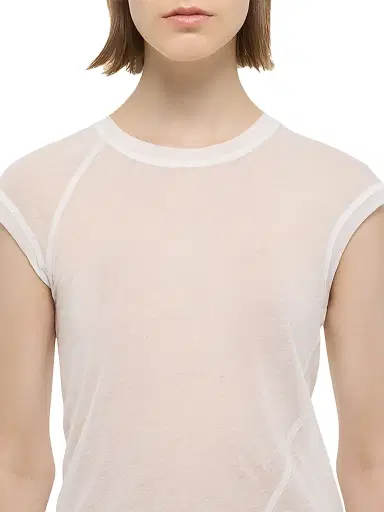 Helmut Lang Women's Twisted Crop Crewneck Top - White - Size Small | Thumbnail 5 Helmut Lang Women's Twisted Crop Crewneck Top - White - Size Small | Thumbnail 5