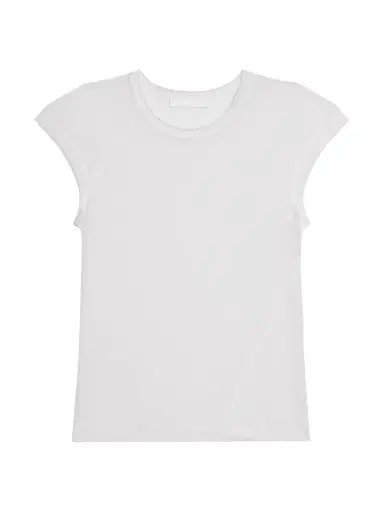 Helmut Lang Women's Twisted Crop Crewneck Top - White - Size Small | Thumbnail 1 Helmut Lang Women's Twisted Crop Crewneck Top - White - Size Small | Thumbnail 1