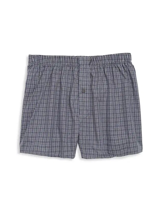 Hanro Fancy Woven Boxers - Grey Check