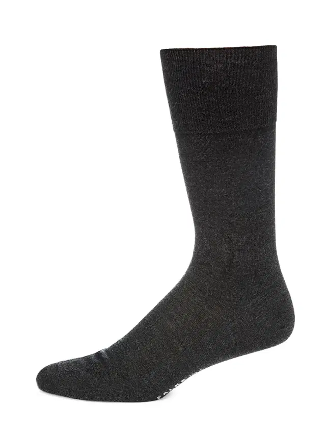 Men's No. 6 Finest Merino & Silk Socks - Charcoal - Size 6.5
