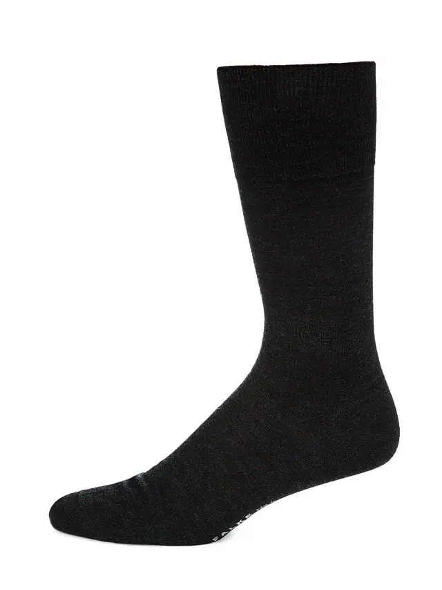 Men's No. 6 Finest Merino & Silk Socks - Black - Size 6.5