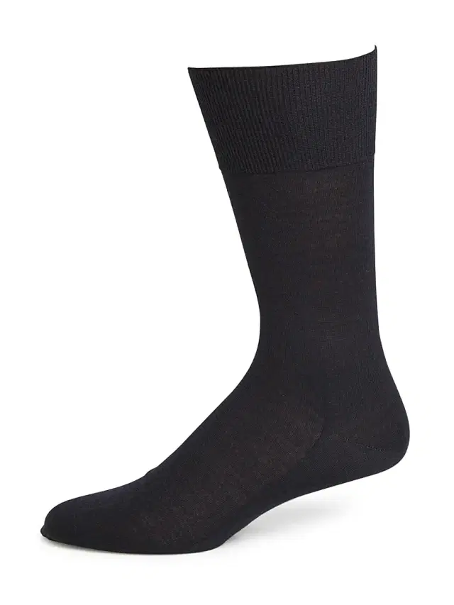 Men's No. 6 Finest Merino & Silk Socks - Navy - Size 9.5