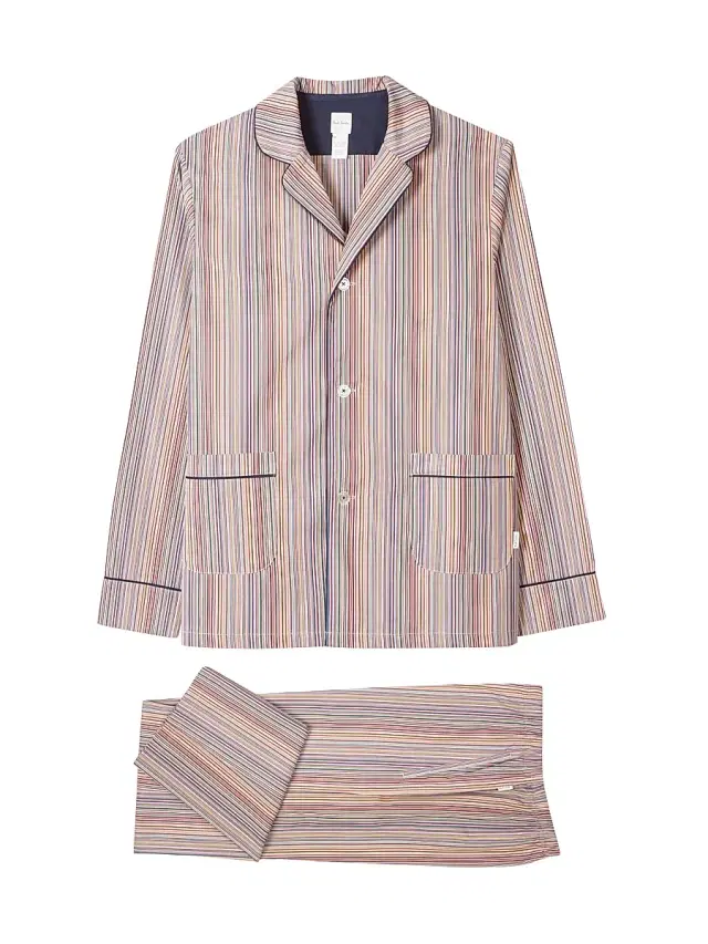 Paul Smith Men's Striped Cotton Pajamas