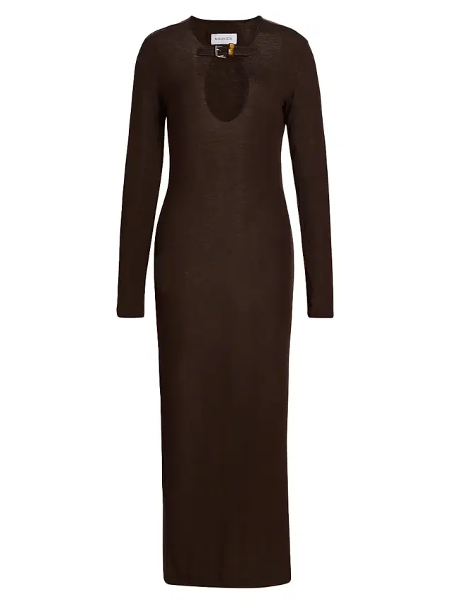 16Arlington Women's Cirrus Wool-Blend Jersey Midi-Dress