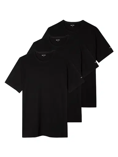 Paul Smith Men's Cotton T-Shirt - Black | Thumbnail 3 Paul Smith Men's Cotton T-Shirt - Black | Thumbnail 3