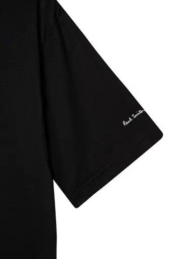 Paul Smith Men's Cotton T-Shirt - Black | Thumbnail 4 Paul Smith Men's Cotton T-Shirt - Black | Thumbnail 4