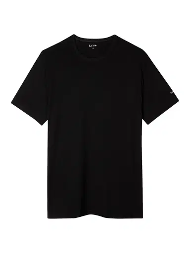 Paul Smith Men's Cotton T-Shirt - Black | Thumbnail 1 Paul Smith Men's Cotton T-Shirt - Black | Thumbnail 1