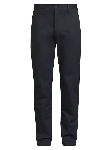Paul Smith Men's Stretch-Twill Straight-Leg Trousers - Navy | Thumbnail 1