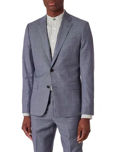 Paul Smith Men's Tailored-Fit Two-Button Wool Suit - Light Blue - Size 44 | Thumbnail 3