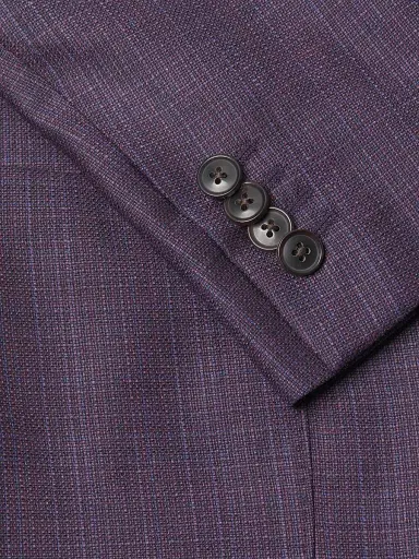 Paul Smith Men's Tribute to Photography Wool Two-Button Jacket - Purple - Size 40 | Thumbnail 6