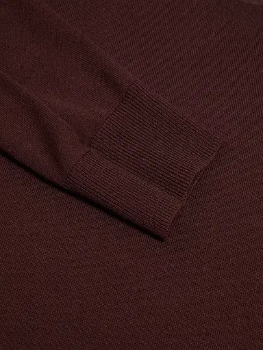 Paul Smith Men's Wool Crewneck Sweater - Very Dark Red | Thumbnail 6 Paul Smith Men's Wool Crewneck Sweater - Very Dark Red | Thumbnail 6