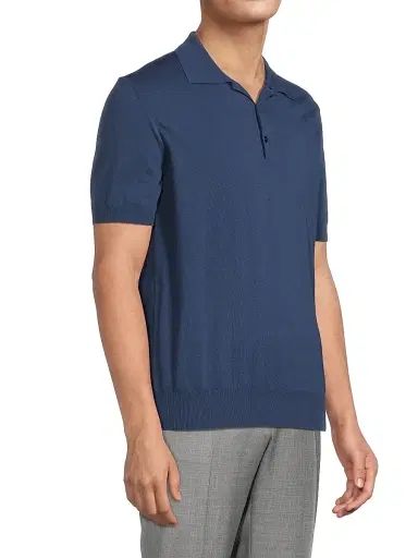 Canali Men's Cotton Polo Shirt | Thumbnail 4