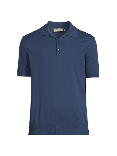 Canali Men's Cotton Polo Shirt | Thumbnail 1