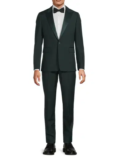 Paul Smith Men's Evening Wool-Blend Single-Breasted Suit - Bottle Green | Thumbnail 3