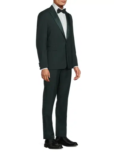 Paul Smith Men's Evening Wool-Blend Single-Breasted Suit - Bottle Green | Thumbnail 4