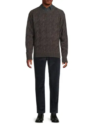 Paul Smith Men's Floral Cotton Tailored Button-Front Shirt - Navy - Size 16.5 | Thumbnail 2