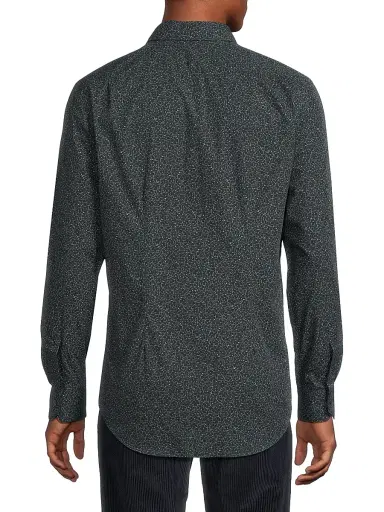 Paul Smith Men's Floral Cotton Tailored Button-Front Shirt | Thumbnail 5 Paul Smith Men's Floral Cotton Tailored Button-Front Shirt | Thumbnail 5