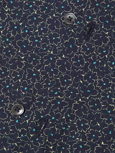 Paul Smith Men's Floral Cotton Tailored Button-Front Shirt | Thumbnail 6 Paul Smith Men's Floral Cotton Tailored Button-Front Shirt | Thumbnail 6