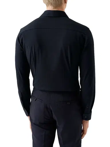 Eton Men's Slim-Fit Solid 4Flex Shirt - Navy | Thumbnail 3 Eton Men's Slim-Fit Solid 4Flex Shirt - Navy | Thumbnail 3