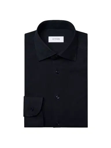 Eton Men's Slim-Fit Solid 4Flex Shirt - Navy | Thumbnail 1 Eton Men's Slim-Fit Solid 4Flex Shirt - Navy | Thumbnail 1