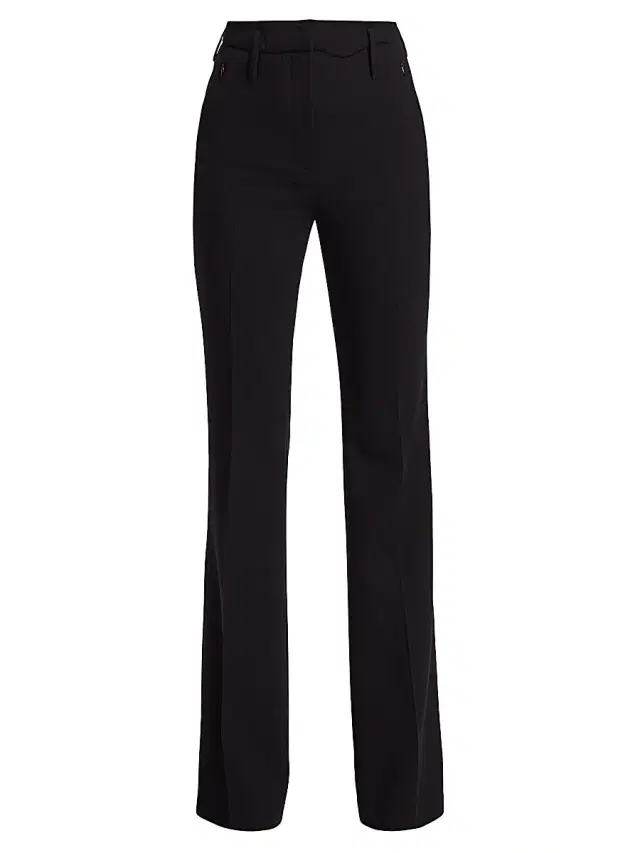 Akris Women's Farrah Stretch-Wool Pants - Black