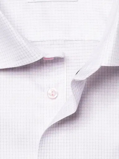 Eton Men's Grid Check Classic-Fit Dress Shirt - Pink - Size 15.5 | Thumbnail 5 Eton Men's Grid Check Classic-Fit Dress Shirt - Pink - Size 15.5 | Thumbnail 5