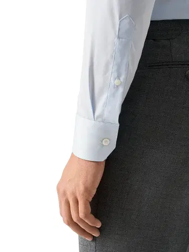 Eton Men's Slim-Fit Elevated Twill Shirt - Blue | Thumbnail 6 Eton Men's Slim-Fit Elevated Twill Shirt - Blue | Thumbnail 6