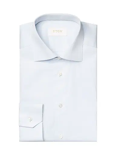 Eton Men's Slim-Fit Elevated Twill Shirt - Blue | Thumbnail 1 Eton Men's Slim-Fit Elevated Twill Shirt - Blue | Thumbnail 1