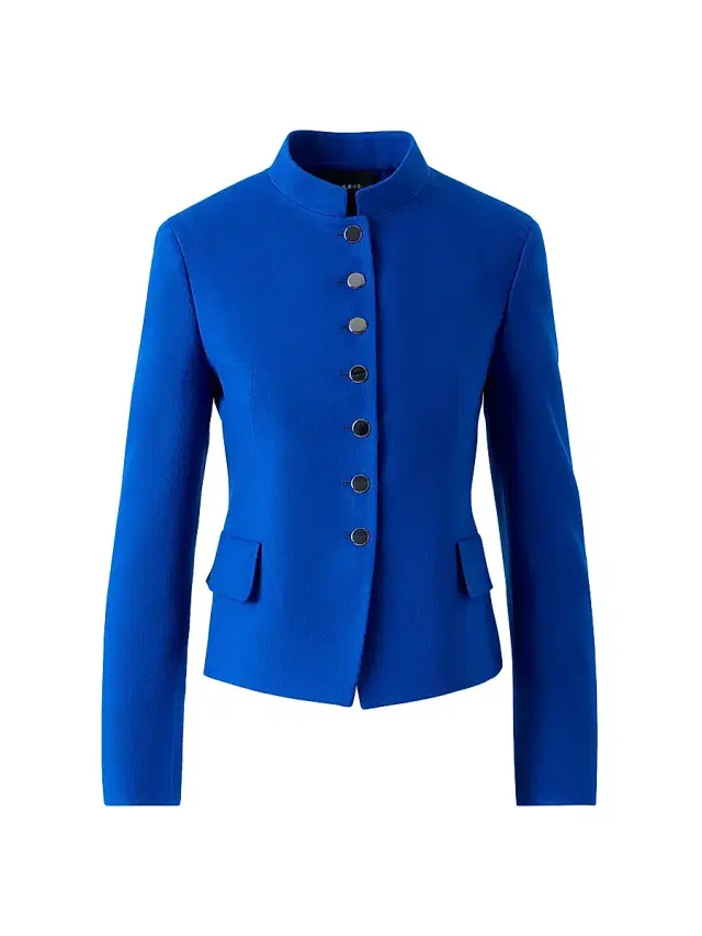 Akris Women's Deva Wool Flannel Blazer - Royal Blue