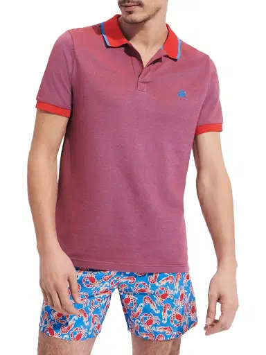 Vilebrequin Men's Pique Polo Shirt - Faience | Thumbnail 2