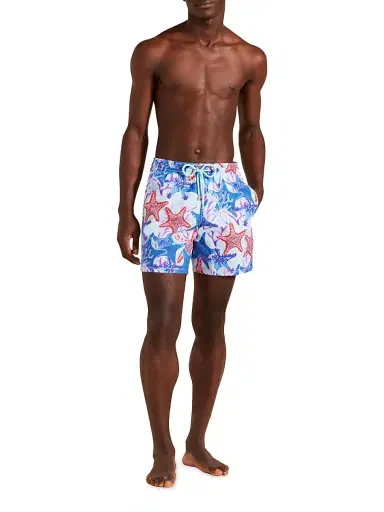 Vilebrequin Men's Glowed Stars Swim Trunks | Thumbnail 2