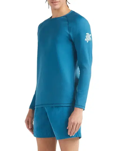 Vilebrequin Men's Turtle UPF Long-Sleeve Rashguard Top - Paon | Thumbnail 4