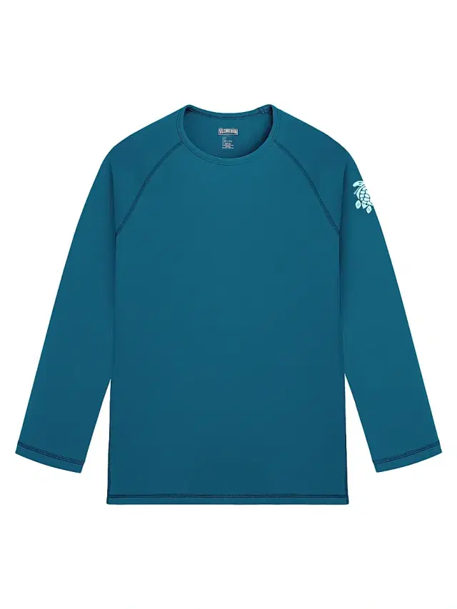 Vilebrequin Men's Turtle UPF Long-Sleeve Rashguard Top - Paon