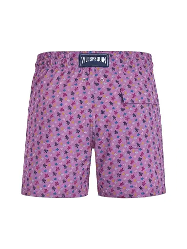 Vilebrequin Men's Moorsie Turtle Print Swim Trunks - Glycine | Thumbnail 3