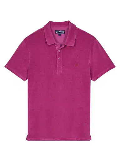 Vilebrequin Men's Organic Cotton Terry Polo Shirt - Pourpre | Thumbnail 1