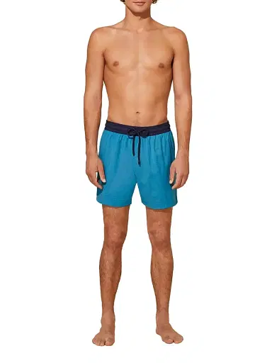Vilebrequin Men's Woolmark x Magnus Swim Trunks - Azur | Thumbnail 2