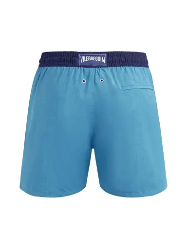 Vilebrequin Men's Woolmark x Magnus Swim Trunks - Azur | Thumbnail 3