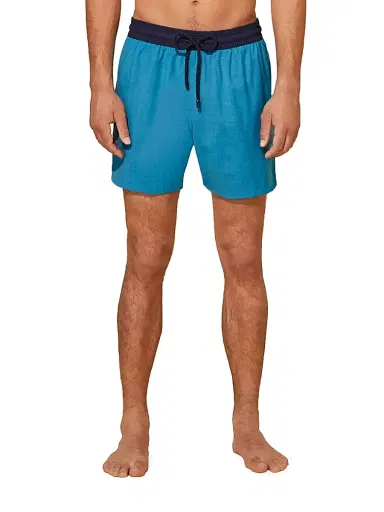 Vilebrequin Men's Woolmark x Magnus Swim Trunks - Azur | Thumbnail 4